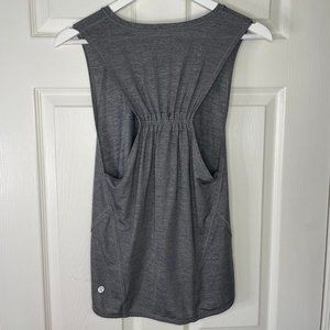 Lululemon Grey In A Cinch Tank Heathered Slate